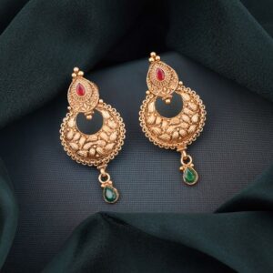 Royal Gold Chandbali Earrings