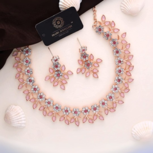 Rose Petal Necklace Set